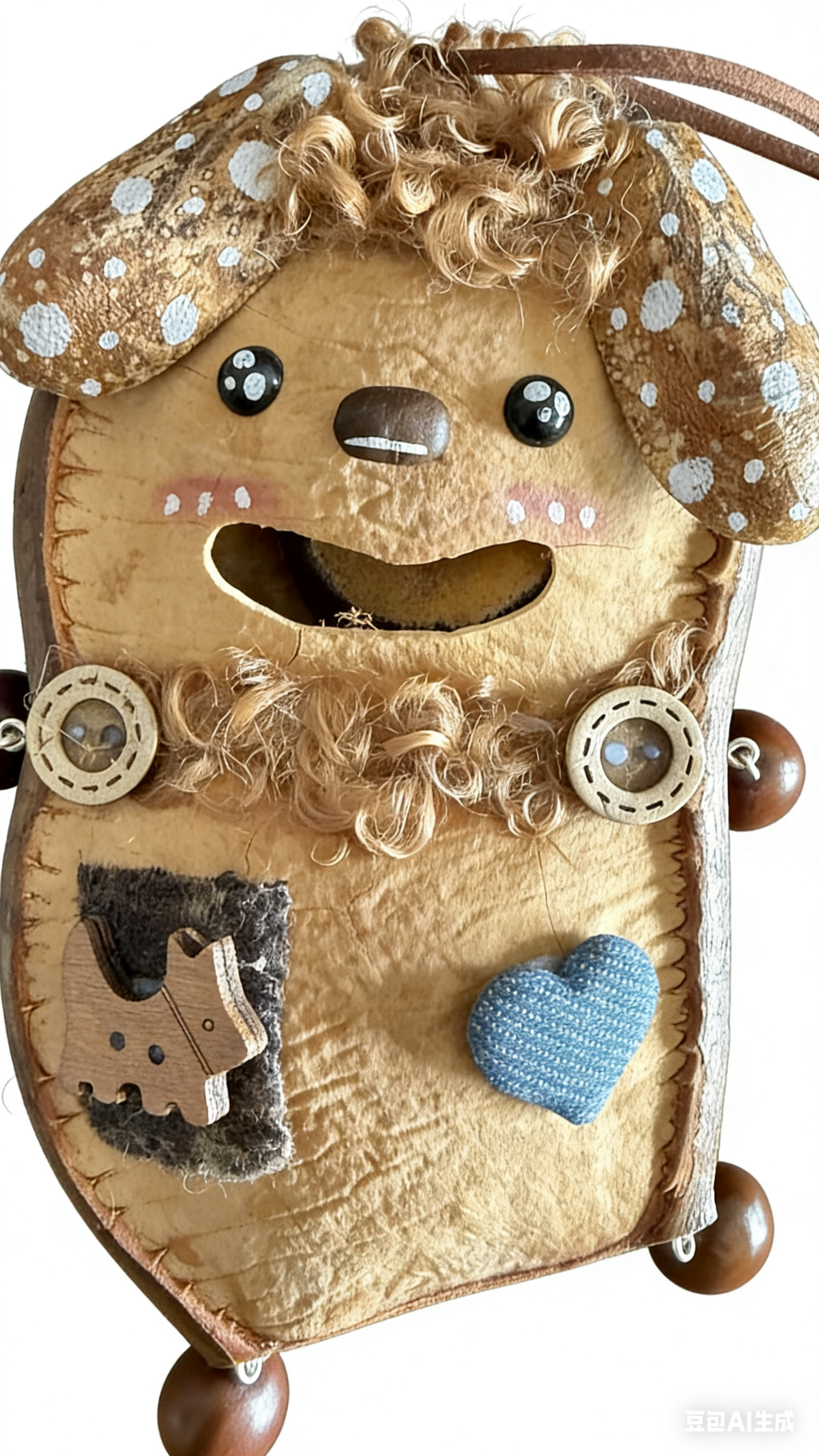 Lemonlemoncrafts Bean Pod Doll Blind Box (Two Bean) - Handmade Pure Natural Entada Pod Craft, Unique Blind Box Toy for Display and Collection, Approx. 7.9in