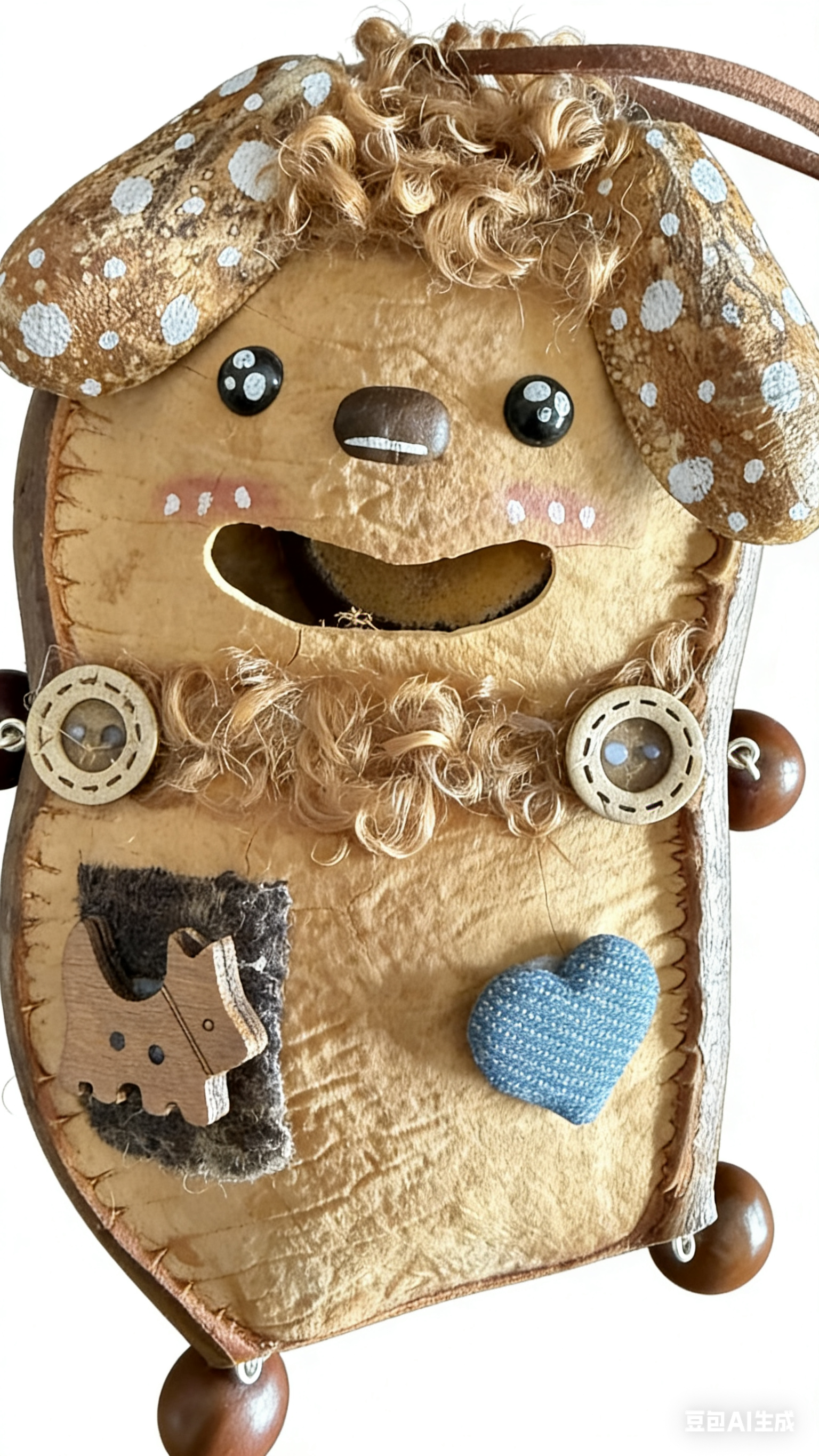 Lemonlemoncrafts Bean Pod Doll Blind Box (Two Bean) - Handmade Pure Natural Entada Pod Craft, Unique Blind Box Toy for Display and Collection, Approx. 7.9in